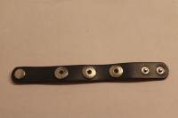 Zwarte leren armband voor Clickers